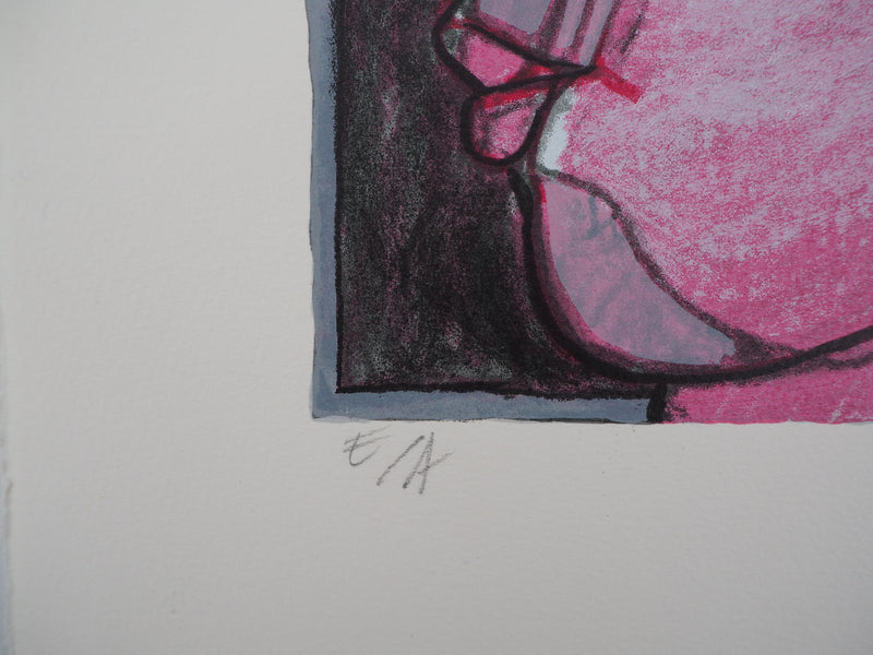 Guillaume CORNEILLE : Clown aux grosses joues, Lithographie originale (photo de détail 7) - Crédit photo : Galerie Art.Paris