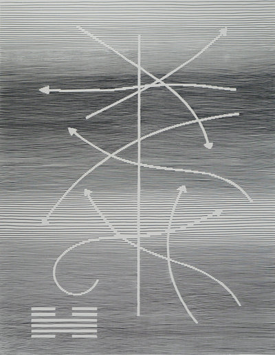 Michel SEUPHOR : Flèches en convergence, Lithographie originale signée