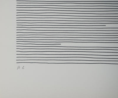 Michel SEUPHOR : Lignes en équilibre, Lithographie originale signée