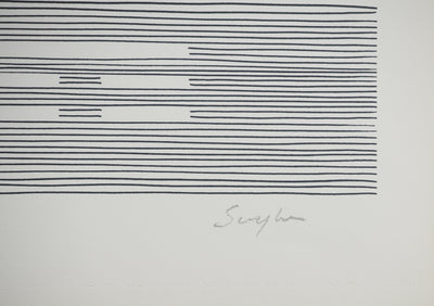 Michel SEUPHOR : Trajectoire unique, Lithographie originale signée