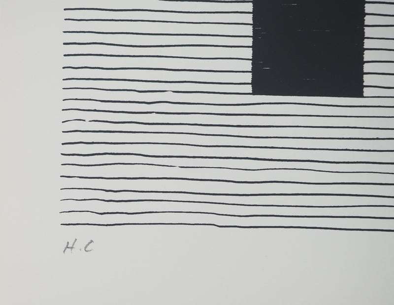 Michel SEUPHOR : Vortex de formes, Lithographie originale signée