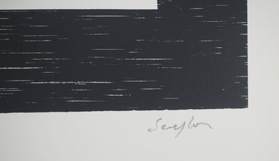 Michel SEUPHOR : Symphonie bicolore, Lithographie originale signée