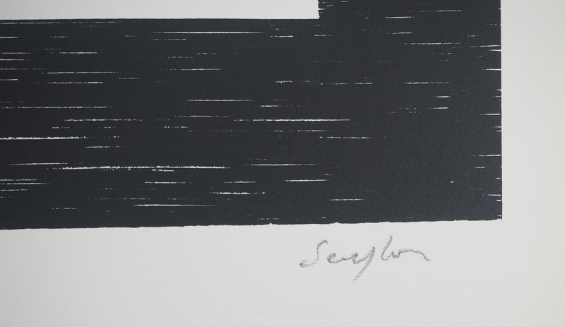 Michel SEUPHOR : Symphonie bicolore, Lithographie originale signée