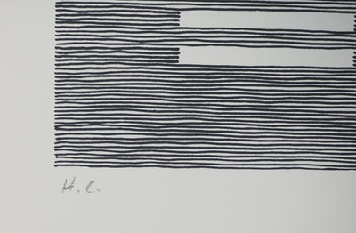 Michel SEUPHOR : Voies entrelacées, Lithographie originale signée