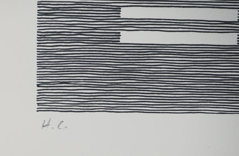 Michel SEUPHOR : Voies entrelacées, Lithographie originale signée