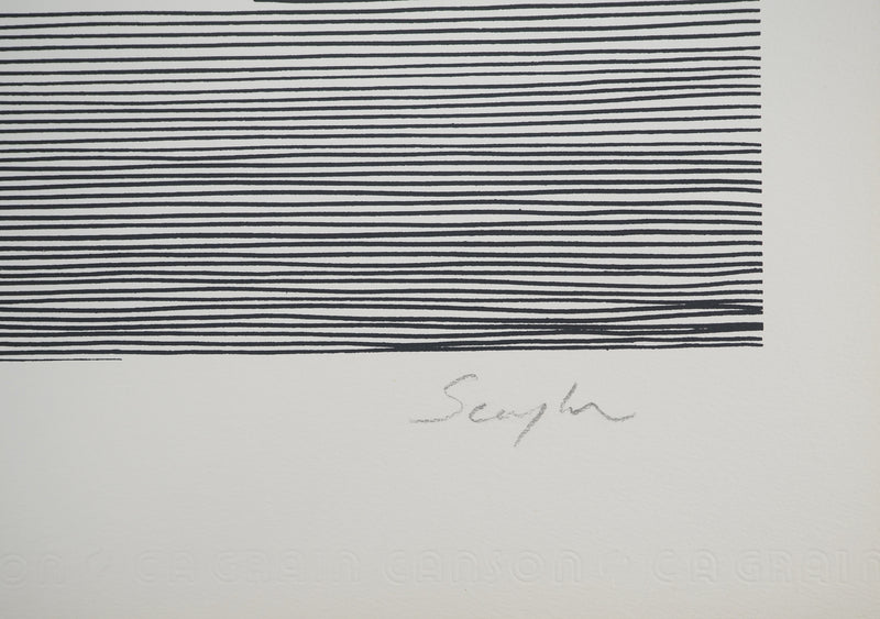 Michel SEUPHOR : Double direction, Lithographie originale signée