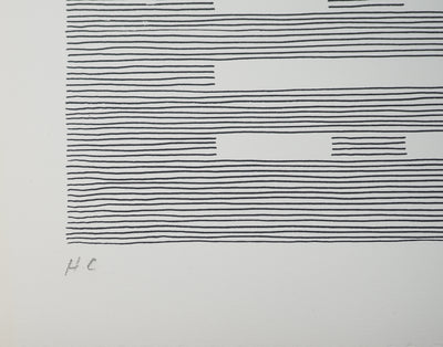 Michel SEUPHOR : Cercle et contraste, Lithographie originale signée