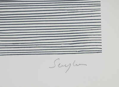 Michel SEUPHOR : Forme suspendue, Lithographie originale signée