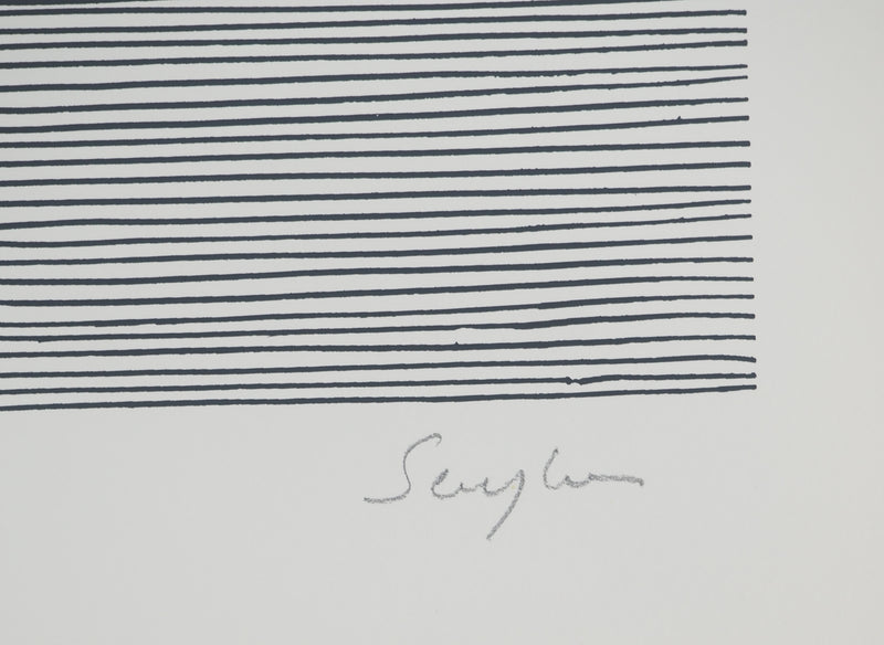 Michel SEUPHOR : Forme suspendue, Lithographie originale signée