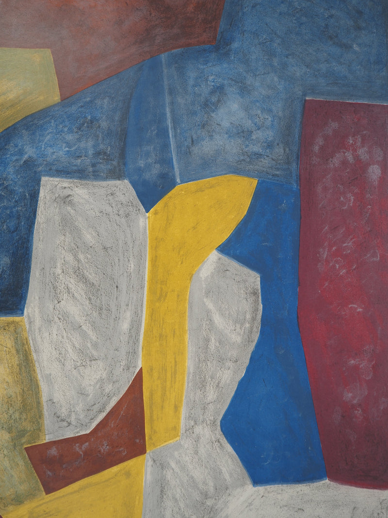 Serge POLIAKOFF : Peintures et Gouaches récentes, Affiche originale (photo de détail 5) - Crédit photo : Galerie Art.Paris