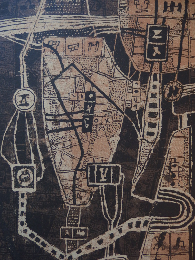 Lidia SYROKA : Chemin énigmatiqu, Sérigraphie originale (photo de détail 3) - Crédit photo : Galerie Art.Paris