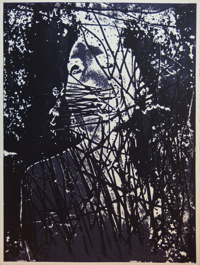 Lamill MAJOR : Silhouette dans l'ombr, Sérigraphie originale (vue générale) - Crédit photo : Galerie Art.Paris