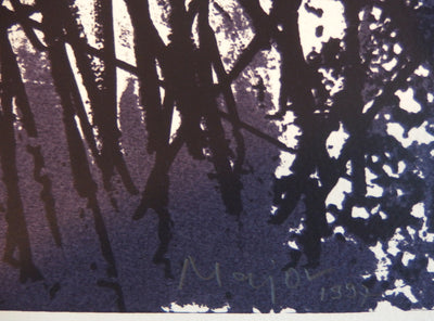Lamill MAJOR : Silhouette dans l'ombr, Sérigraphie originale (photo de détail 2) - Crédit photo : Galerie Art.Paris