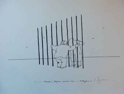 Tomi UNGERER : Toujours parmi nou, Sérigraphie originale (vue générale) - Crédit photo : Galerie Art.Paris