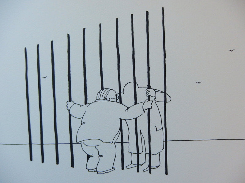 Tomi UNGERER : Toujours parmi nou, Sérigraphie originale (photo de détail 3) - Crédit photo : Galerie Art.Paris