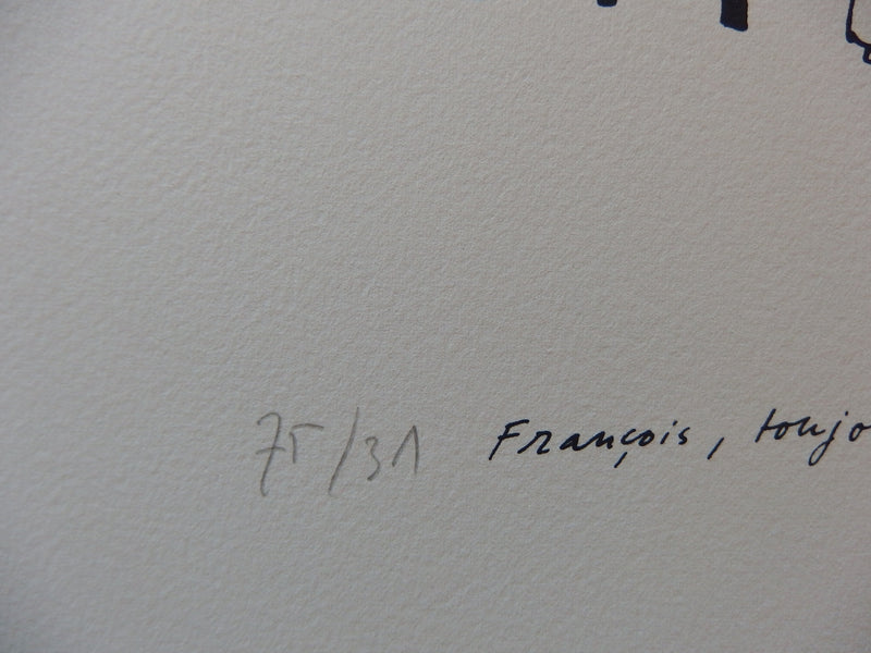 Tomi UNGERER : Toujours parmi nou, Sérigraphie originale (photo de détail 4) - Crédit photo : Galerie Art.Paris