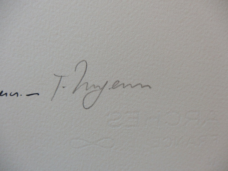 Tomi UNGERER : Toujours parmi nou, Sérigraphie originale (photo de détail 2) - Crédit photo : Galerie Art.Paris