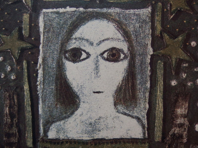 Marie MOREL : L'art est ailleurs tant qu'on a la tête dans les étoile, Sérigraphie originale (photo de détail 4) - Crédit photo : Galerie Art.Paris