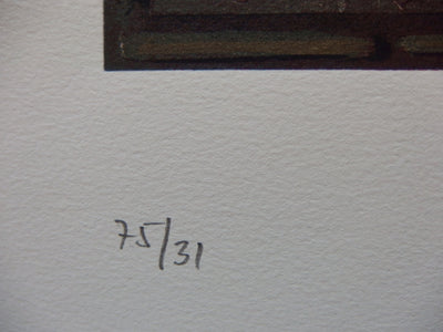 Marie MOREL : L'art est ailleurs tant qu'on a la tête dans les étoile, Sérigraphie originale (photo de détail 5) - Crédit photo : Galerie Art.Paris