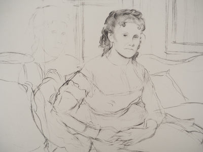 Edgar DEGAS : Etude de femme assise (Madame Yves Morisot), Lithographie originale (photo de détail 3) - Crédit photo : Galerie Art.Paris