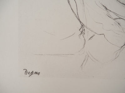 Edgar DEGAS : Etude de femme assise (Madame Yves Morisot), Lithographie originale (photo de détail 2) - Crédit photo : Galerie Art.Paris