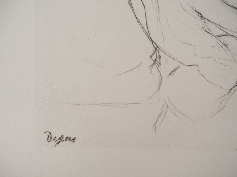 Edgar DEGAS : Etude de femme assise (Madame Yves Morisot), Lithographie originale (photo de détail 2) - Crédit photo : Galerie Art.Paris