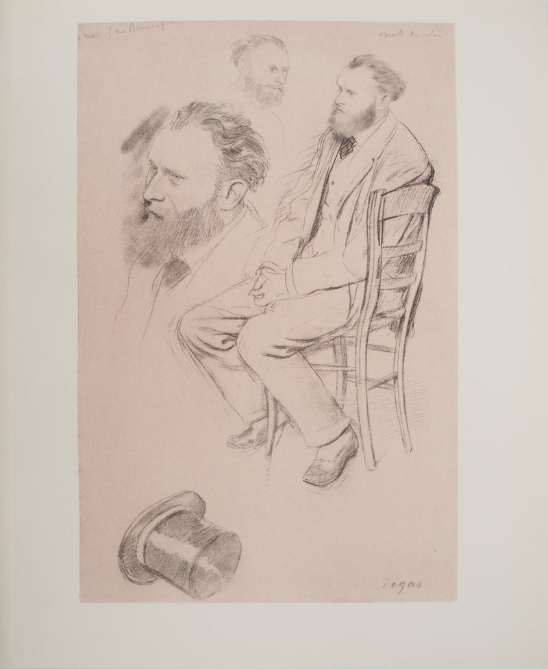 Edgar DEGAS : Etude de Manet au chapeau, Héliogravure originale (vue générale) - Crédit photo : Galerie Art.Paris