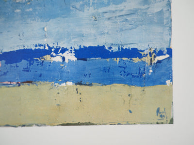 Nicolas DE STAEL : Ciel à Honfleur, Héliogravure originale (photo de détail 2) - Crédit photo : Galerie Art.Paris