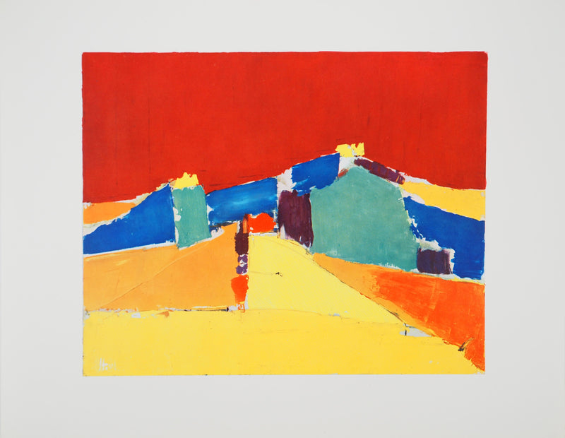 Nicolas DE STAEL : Agrigente, Héliogravure originale (vue générale) - Crédit photo : Galerie Art.Paris
