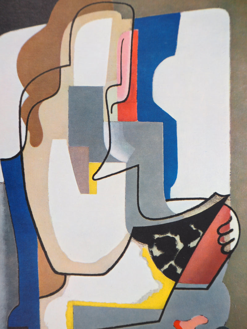 Maurice ESTEVE : Jeune fille lisant un livre, Héliogravure original (photo de détail 4) - Crédit photo : Galerie Art.Paris