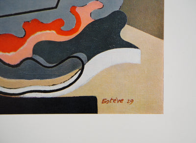 Maurice ESTEVE : Jeune fille lisant un livre, Héliogravure original (photo de détail 2) - Crédit photo : Galerie Art.Paris