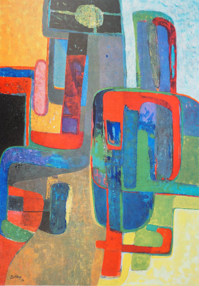 Maurice ESTEVE : Le lithographe, Héliogravure originale (photo de détail 3) - Crédit photo : Galerie Art.Paris