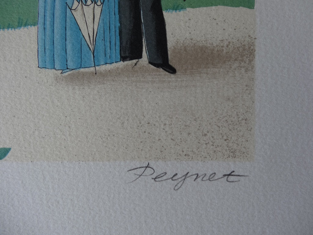 Raymond PEYNET: The Man with the Golden Brain, Original Lithograph