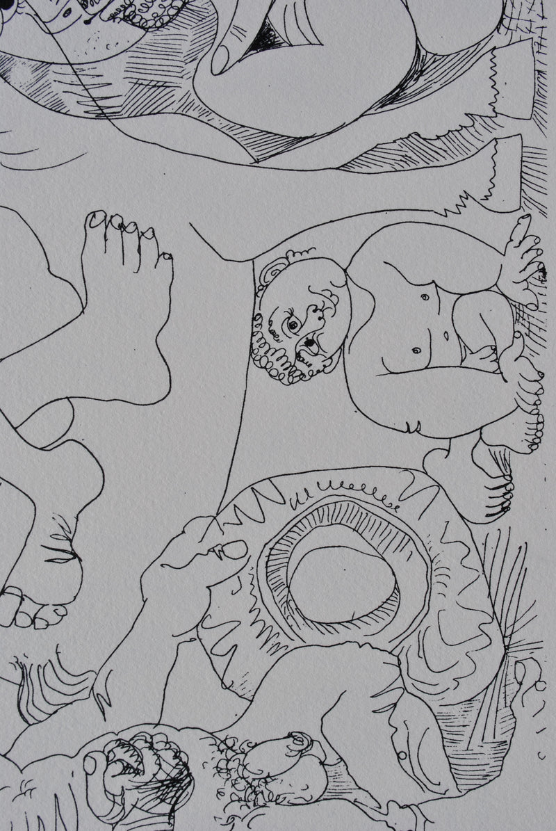 Pablo PICASSO : Femme à cheval et courtisans, Lithographie originale (photo de détail 7) - Crédit photo : Galerie Art.Paris