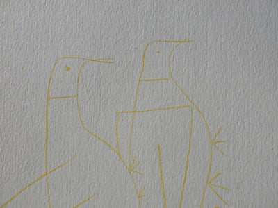 Pablo PICASSO : Les Deux Colombes, Héliogravure