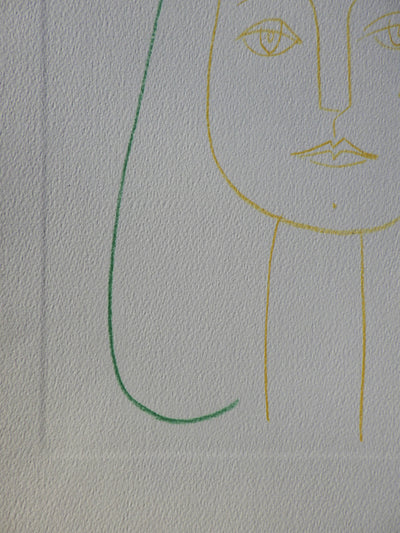 Pablo PICASSO : Portrait de Jeune Fille, Héliogravure