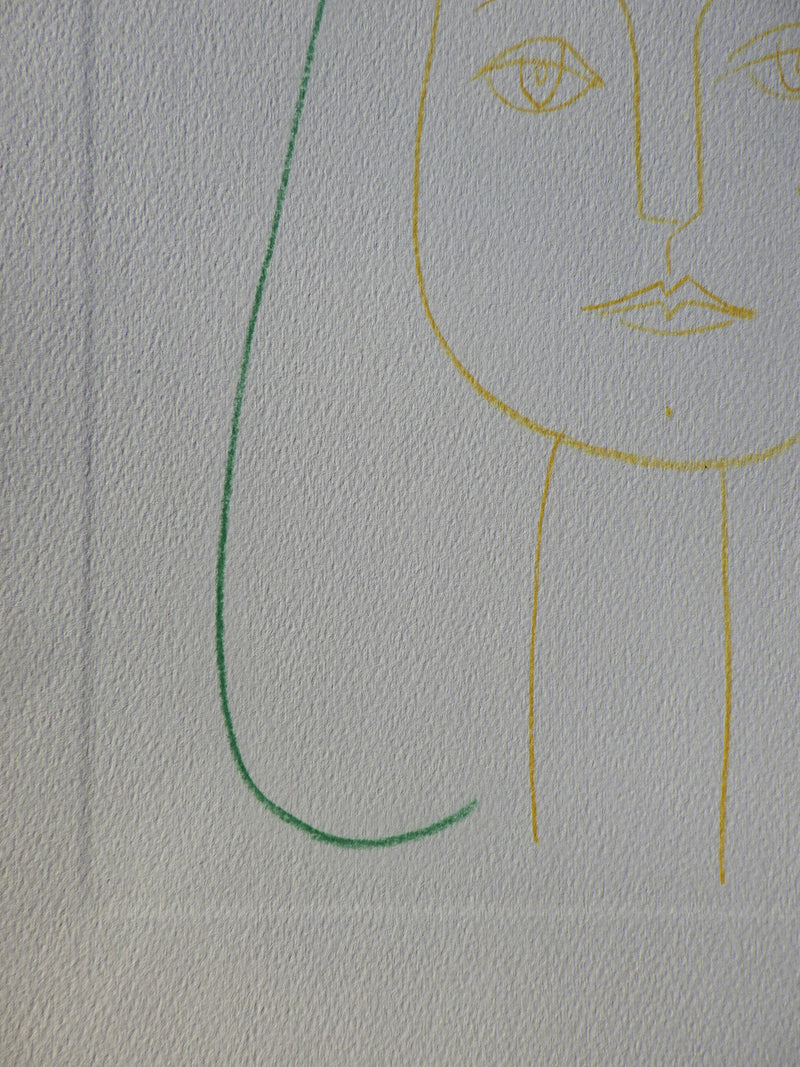 Pablo PICASSO : Portrait de Jeune Fille, Héliogravure