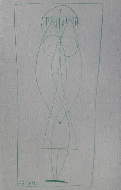 Pablo PICASSO : Femme de face, Héliogravure