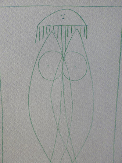 Pablo PICASSO : Femme de face, Héliogravure