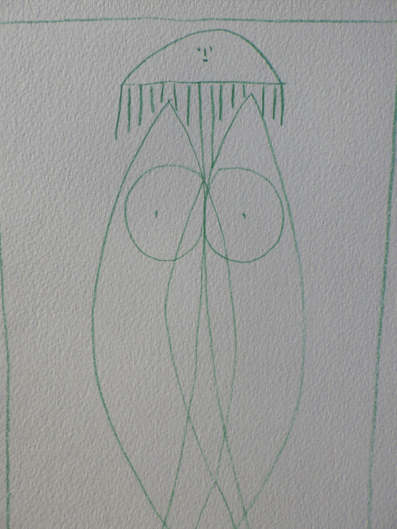 Pablo PICASSO : Femme de face, Héliogravure