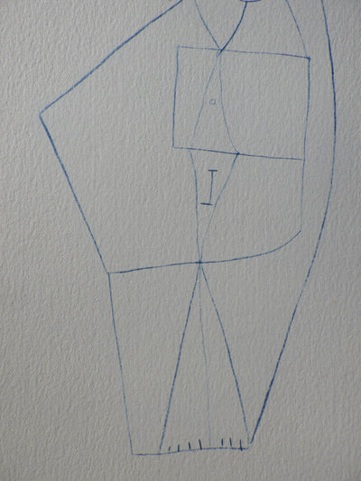 Pablo PICASSO : Femme nue cubiste, Héliogravure
