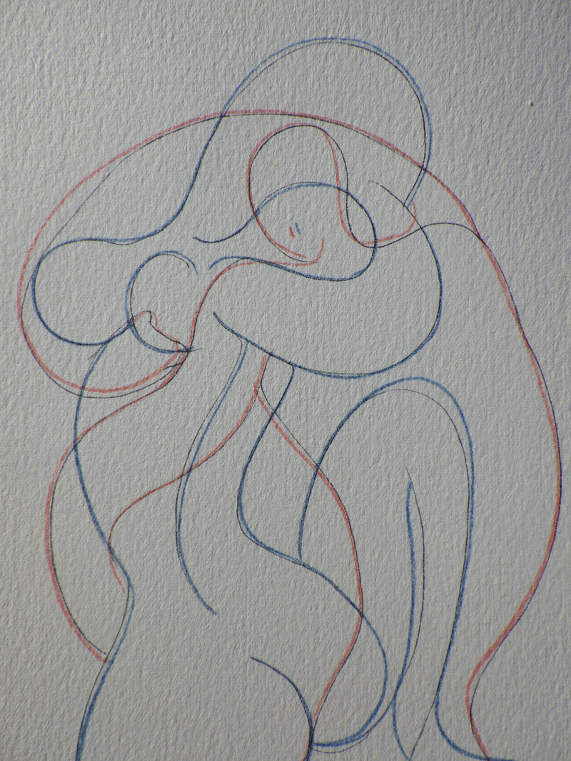 Pablo PICASSO : Couple entrelacé, Héliogravure