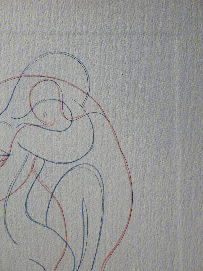 Pablo PICASSO : Couple entrelacé, Héliogravure