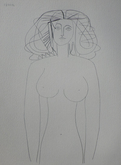 Pablo PICASSO : Belle femme de face, Héliogravure