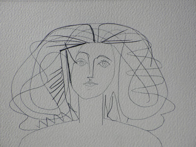 Pablo PICASSO : Belle femme de face, Héliogravure