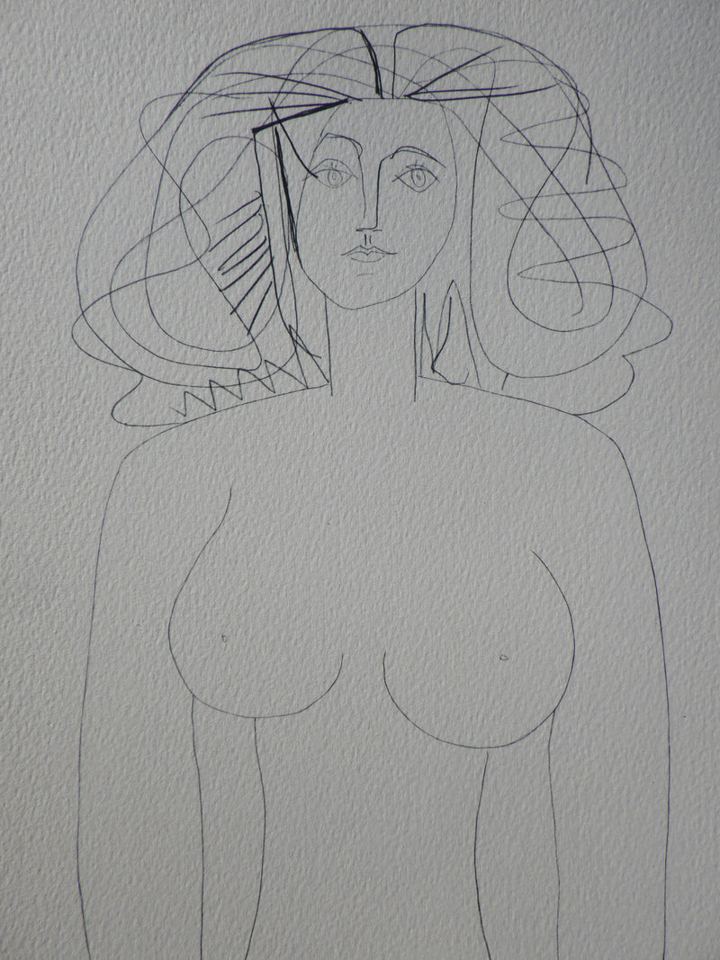 Pablo PICASSO : Belle femme de face, Héliogravure
