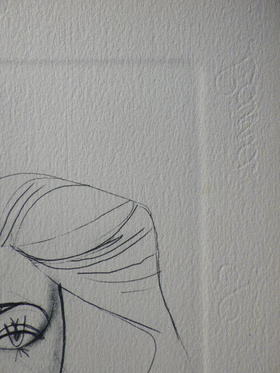 Pablo PICASSO : Portrait de Françoise, Héliogravure