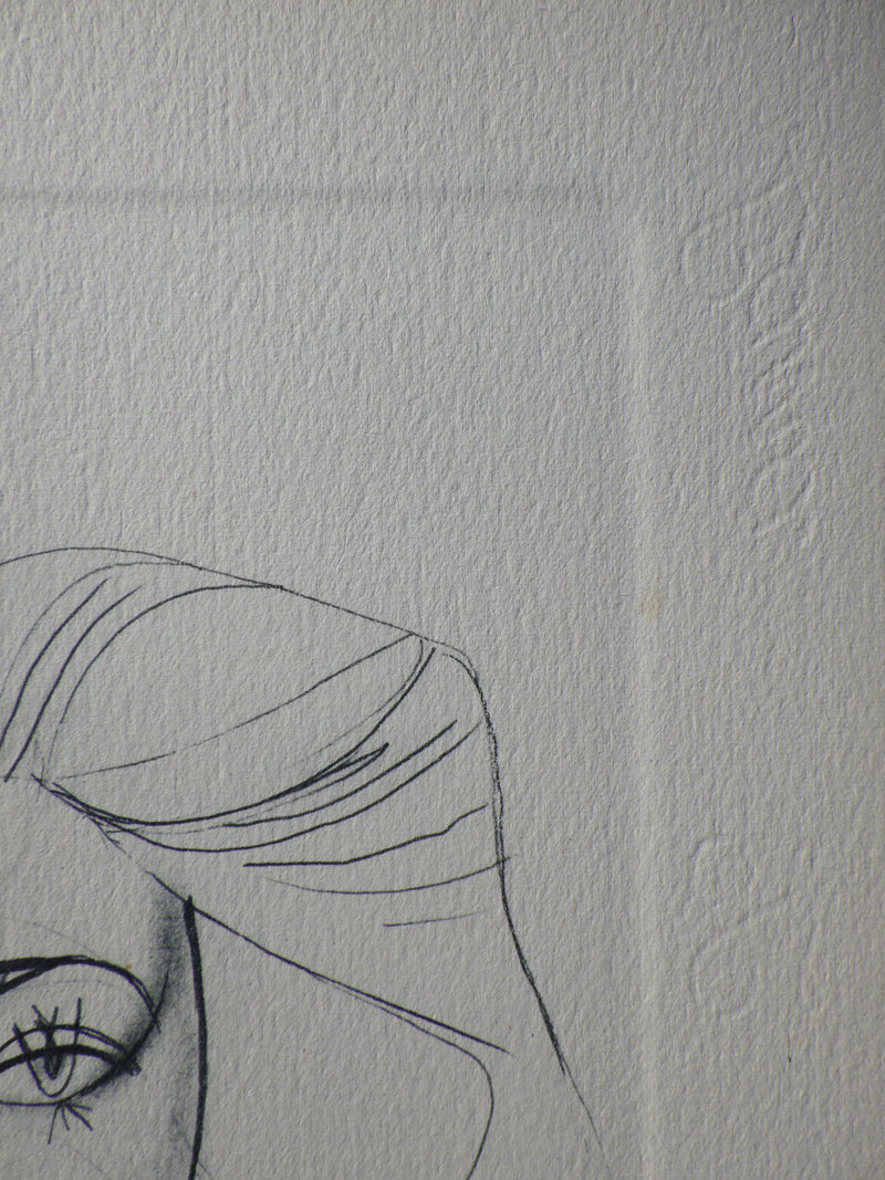 Pablo PICASSO : Portrait de Françoise, Héliogravure