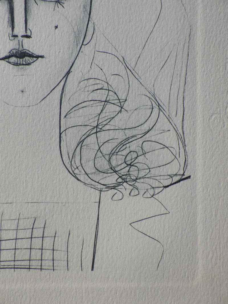 Pablo PICASSO : Portrait de Françoise, Héliogravure