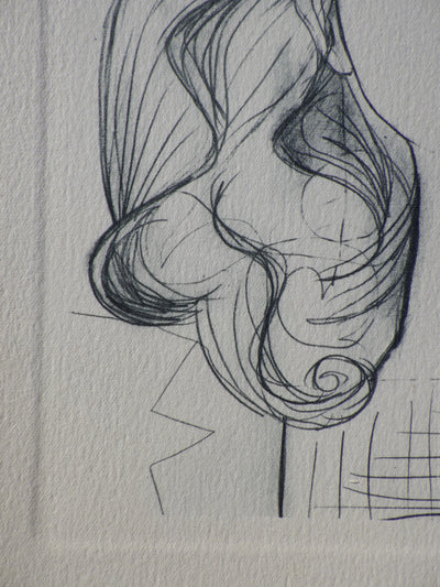 Pablo PICASSO : Portrait de Françoise, Héliogravure